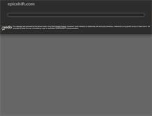 Tablet Screenshot of epicshift.com
